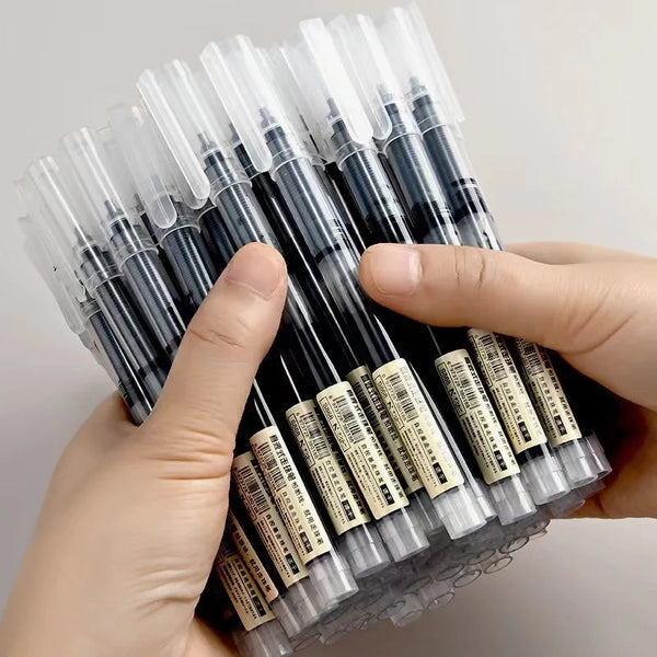 10-Pack of High-Capacity Direct Liquid Rollerball Pens, Suitable for